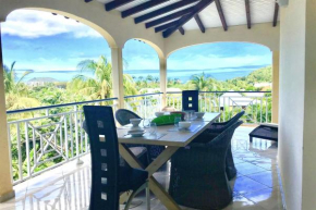 Villa de 5 chambres a Deshaies a 250 m de la plage avec vue sur la mer piscine privee et jacuzzi